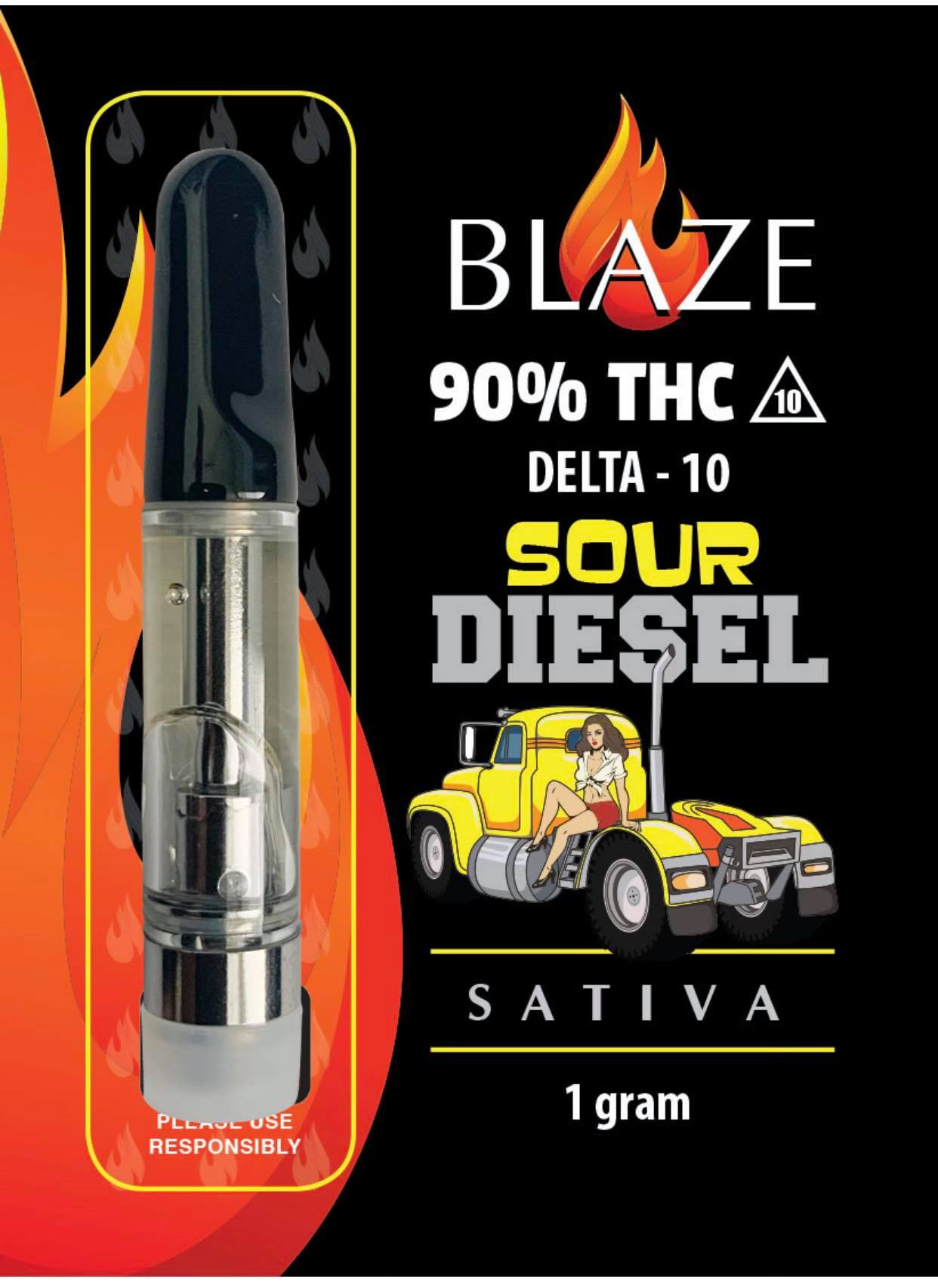 Blaze 900mg Delta 10 Cartridges